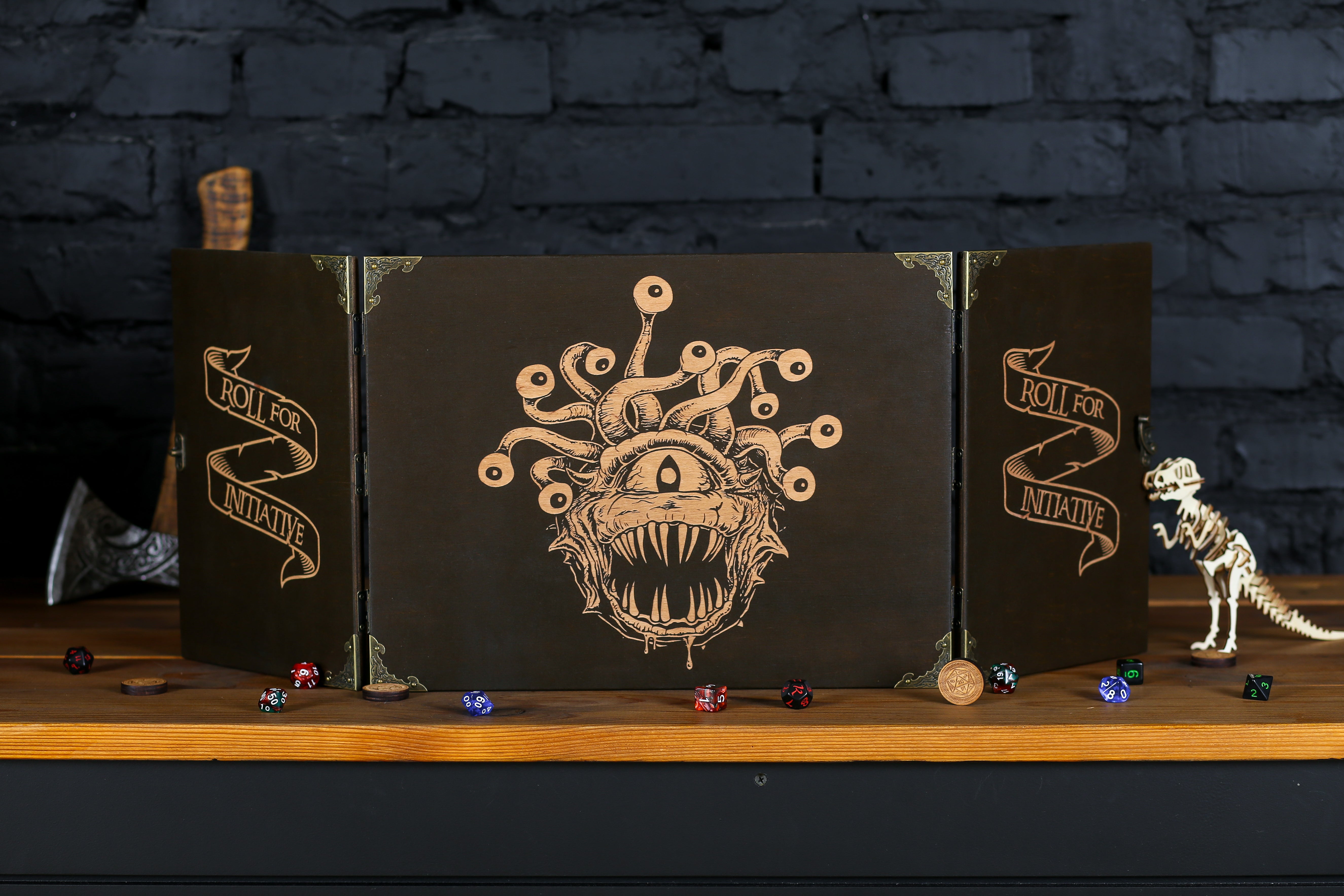 Dungeon Master wood magnetic screen "Beholder", Dungeon master screens - GravisCup