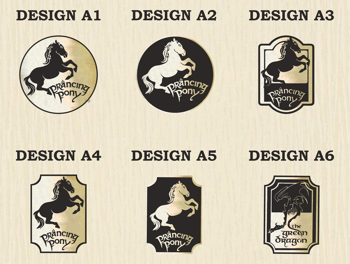 Prancing Pony Wooden Beer Mug, LOTR mugs - GravisCup