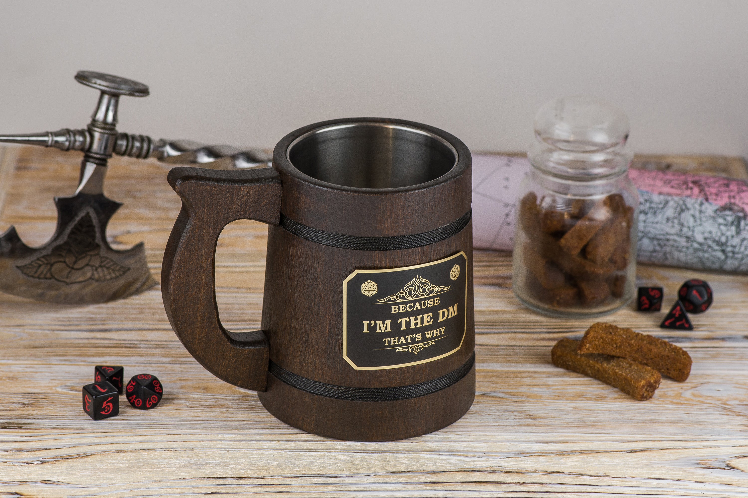 Dungeons and Dragons beer tankard, DND Mugs - GravisCup