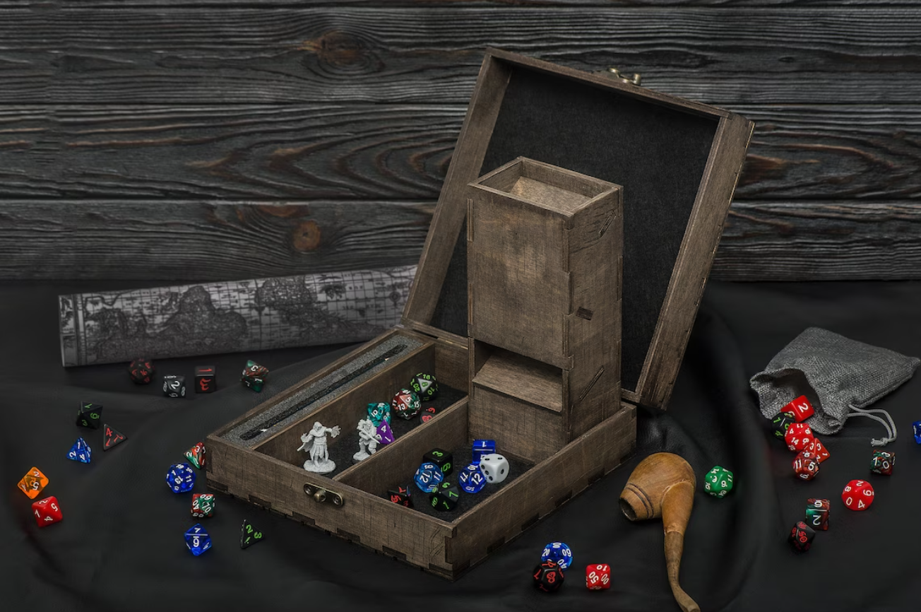 Dice box and tower, Dice rolling tray, Dice boxes and trays - GravisCup
