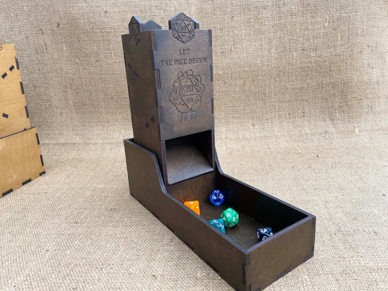 Dice tower wood, Dnd dice tower and tray, Dice towers - GravisCup