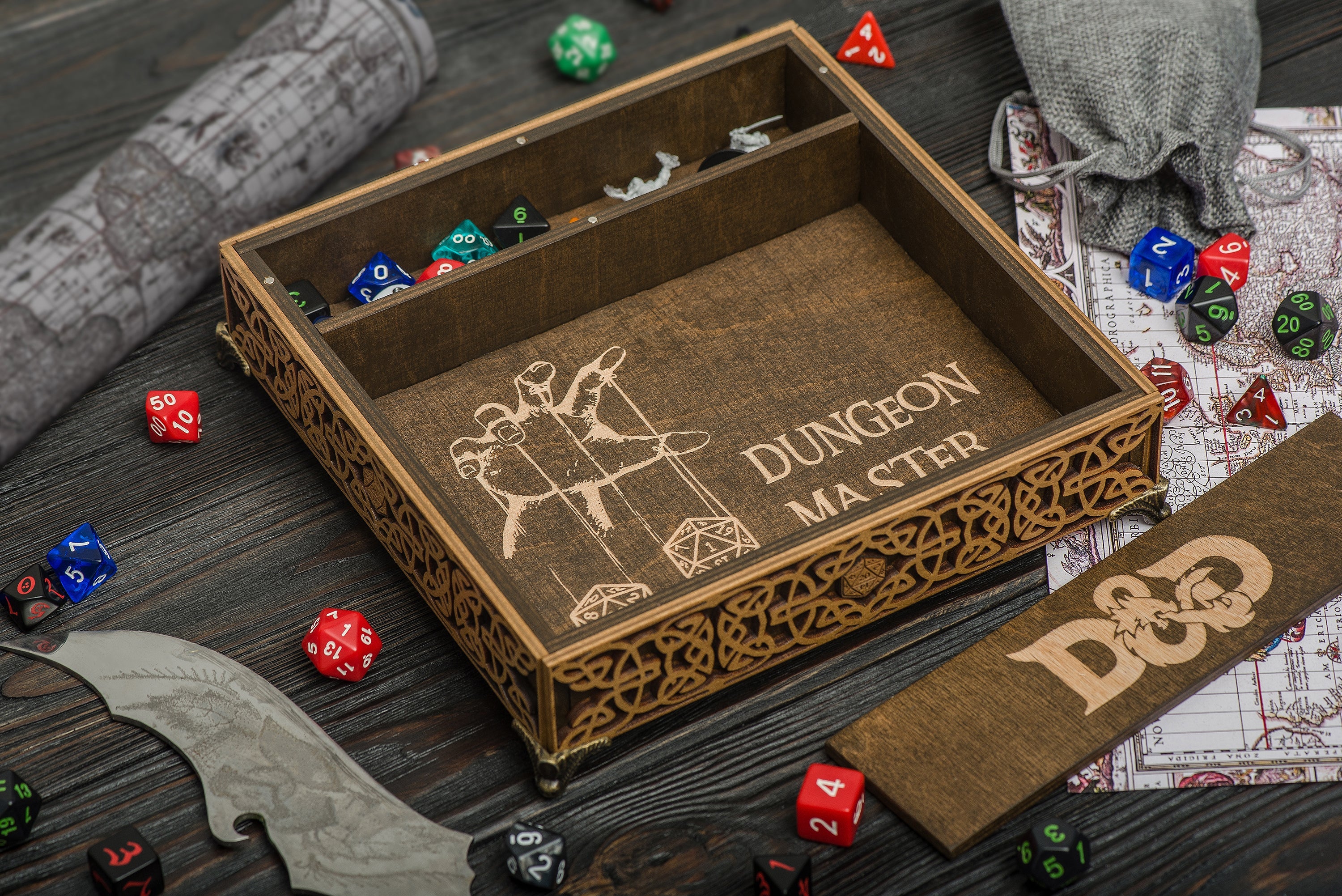 DnD Dice tray, dice storage box, Dice boxes and trays - GravisCup