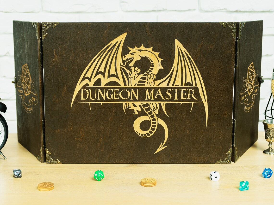 Dungeon master screen wood magnetic, Viking dnd dm screen, Bestseller, Dungeon master screens - GravisCup