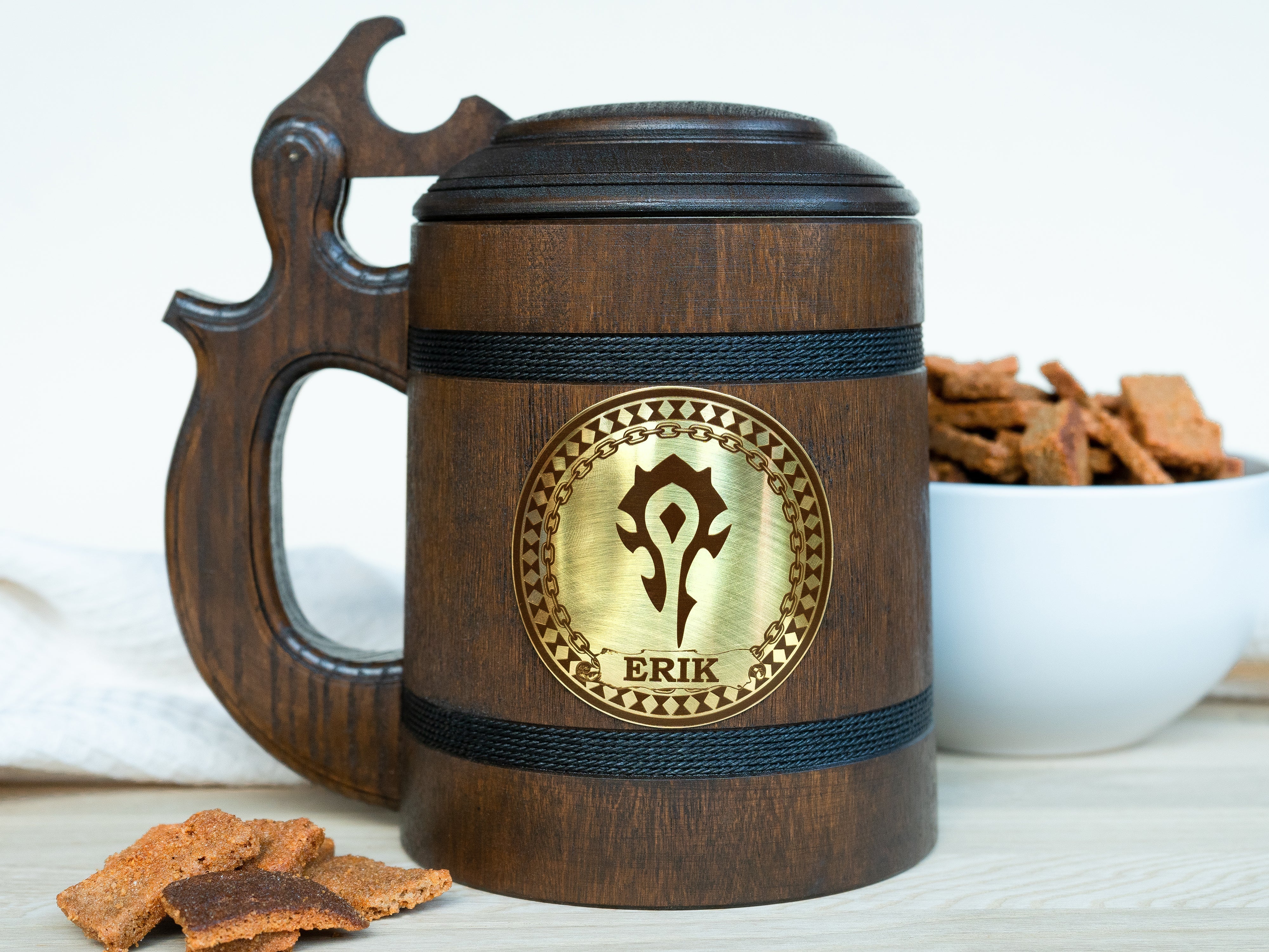 For the Horde World of warcraft mug with lid, WoW mugs - GravisCup