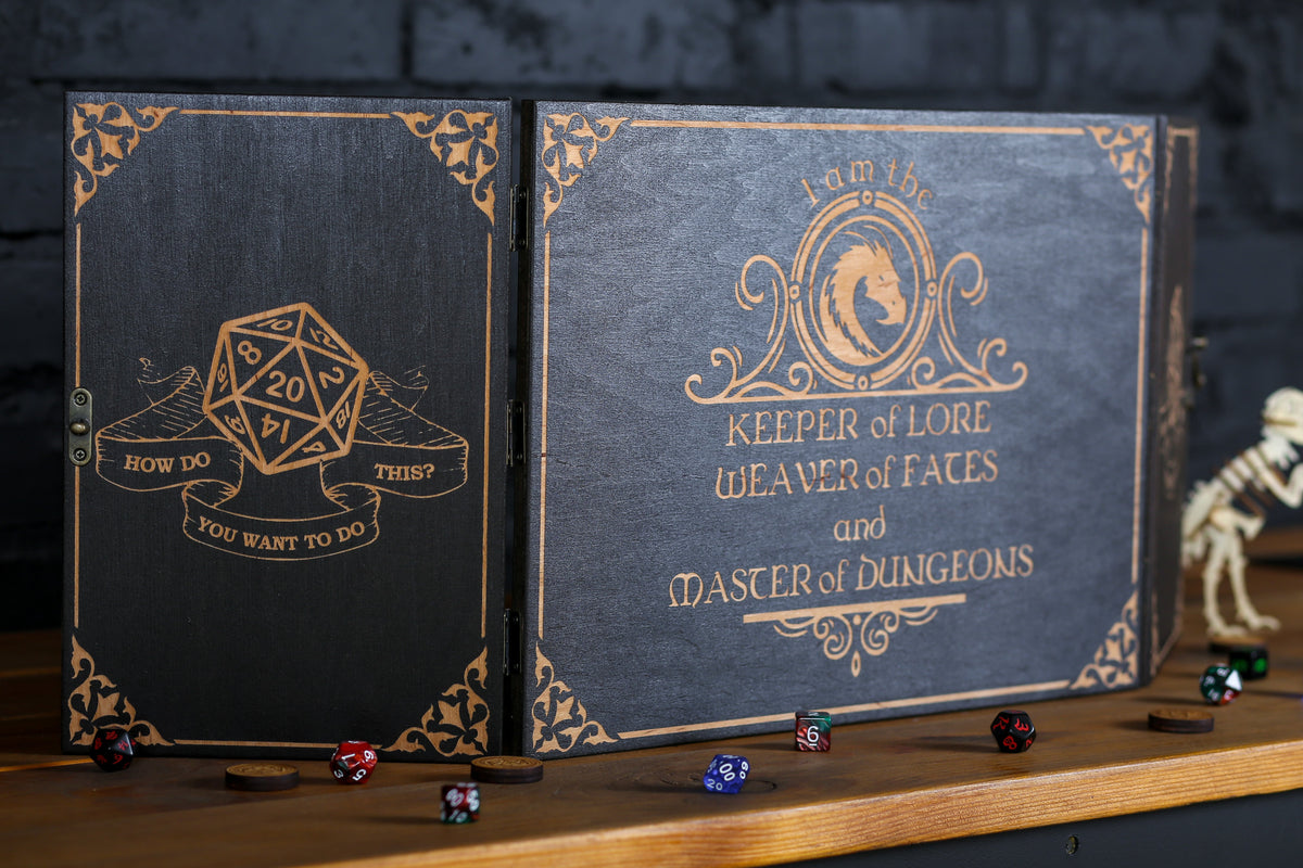 Dm Shield DM screen, Handcrafted Dungeon Master wooden screen | GravisCup
