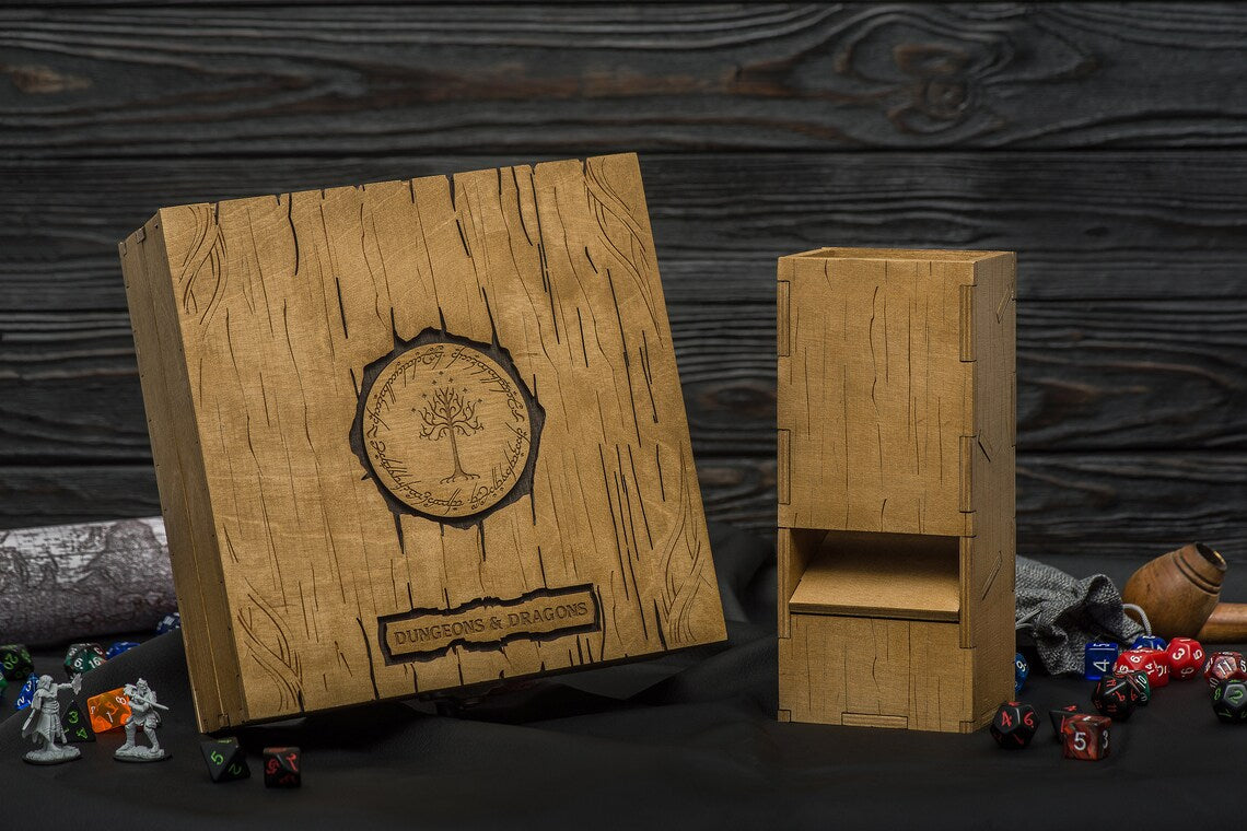 Dice box and tower, Dice rolling tray, Dice boxes and trays - GravisCup