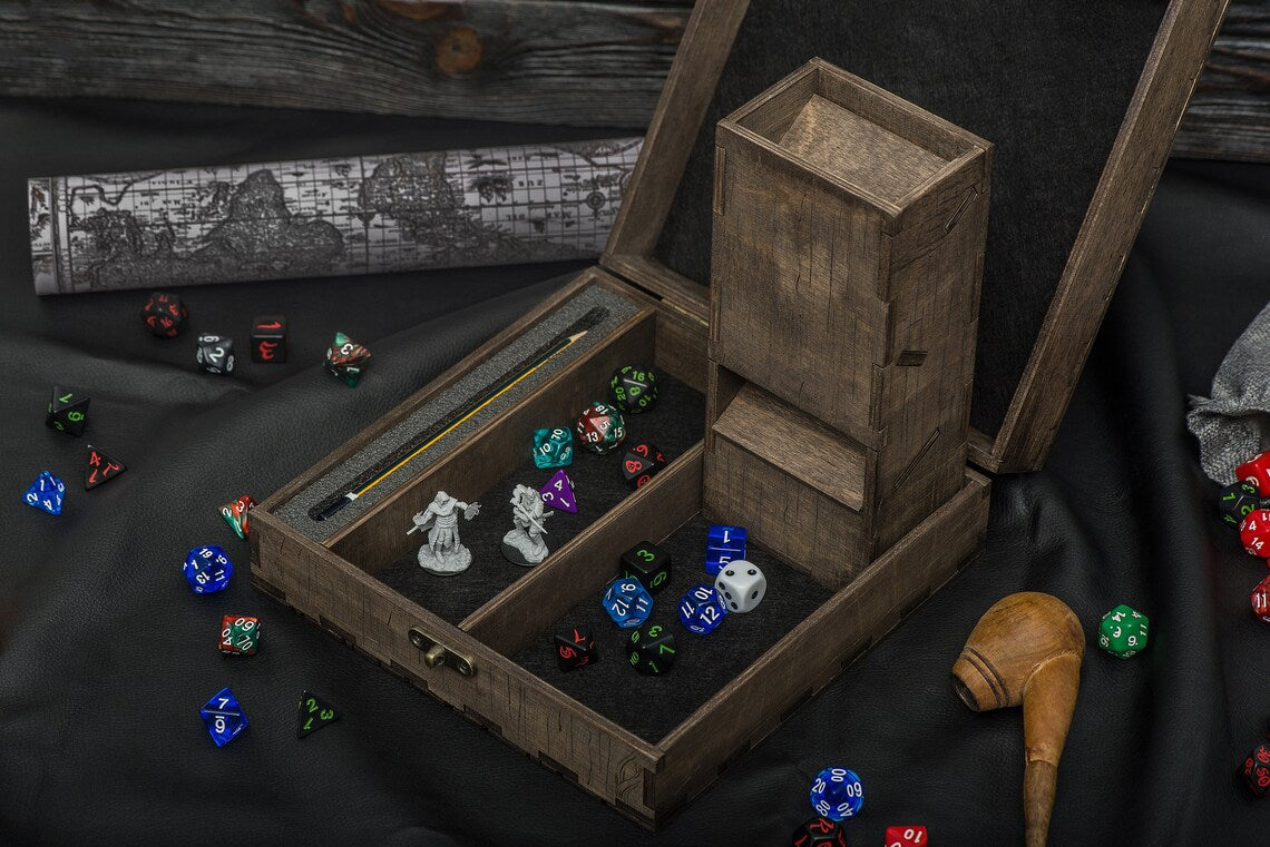 Dice box and tower, Dice rolling tray, Dice boxes and trays - GravisCup