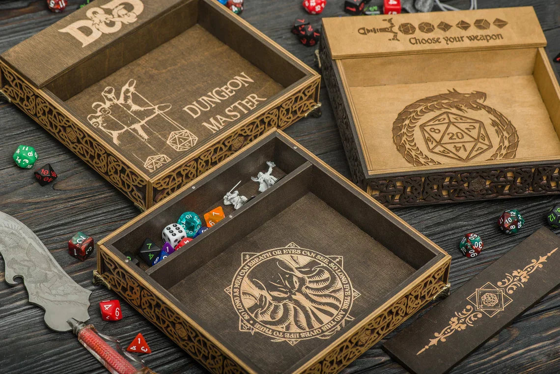 Dice rolling tray and storage dice box | GravisCup