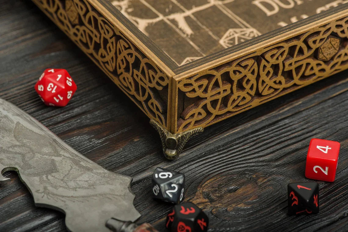 Dice Box Roler Dice rolling tray and storage dice box | GravisCup